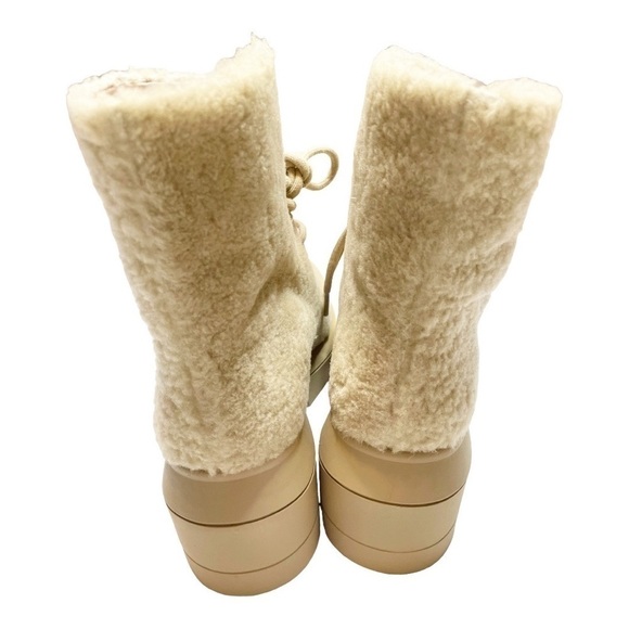 Stuart Weitzman Nib Nisha Chill Shearling Booties Shearling Size EU 39 / US 8.5 - Picture 6 of 10